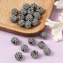 Alloy Rhinestone Beads&nbsp;RB-A034-10mm-A01B
