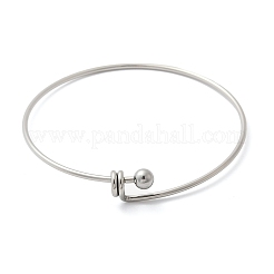 304 Stainless Steel Bangles for Women&nbsp;BJEW-C088-03P