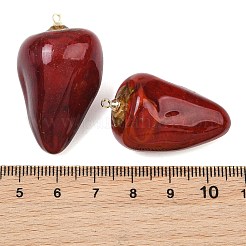 Epoxy Resin & Dried Chili Pepper Pendants&nbsp;RE-CBAAE94-04G