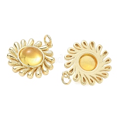 Rack Plating Brass & Resin Pendants&nbsp;RE-CBA1E6B-17A-G