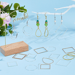 240Pcs 12 Styles Brass Linking Rings&nbsp;FIND-HS0001-42