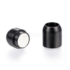 304 Stainless Steel Magnetic Clasps with Glue-in Ends&nbsp;X-STAS-G101-34B