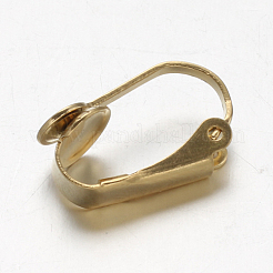 Ion Plating(IP) 304 Stainless Steel Clip-on Earring Findings&nbsp;STAS-G130-20G