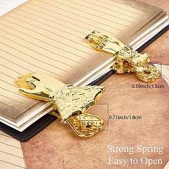 2Pcs 2 Styles Alloy Hand Shaped Bookmark Clip&nbsp;AJEW-CP0006-93