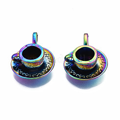 Rainbow Color Alloy Pendants&nbsp;PALLOY-N163-102-NR
