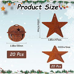 40Pcs 2 Styles Iron Pendants&nbsp;IFIN-CN0001-01