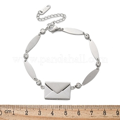 304 Stainless Steel Oval Link Bracelets&nbsp;BJEW-U030-01P