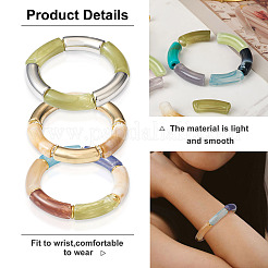 DIY Chunky Curved Tube Beads Bracelet Making Kit&nbsp;DIY-CD0001-37