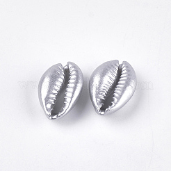 Spray Painted Natural Cowrie Shell Beads&nbsp;X-SSHEL-T008-12P