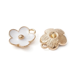Light Gold Plated Alloy Enamel Pendants&nbsp;ENAM-YW0002-20A