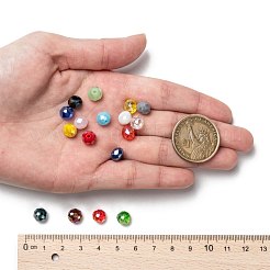 18 Colors Electroplate Glass Beads&nbsp;EGLA-X0006-03B-8mm