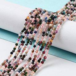 Natural Mixed Gemstone Beads Strands&nbsp;G-F619-21-2mm