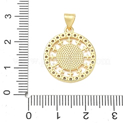 Religion Cross Brass Micro Pave Clear Cubic Zirconia Pendants&nbsp;CU-CBA83A6-03E-G03