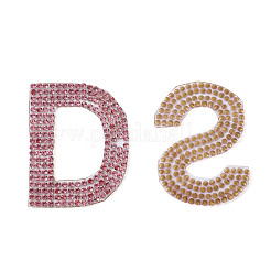 Glitter Hotfix Rhinestone Iron on Patches&nbsp;DIY-CD0001-10B