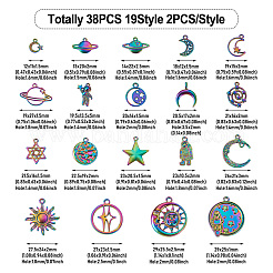 38Pcs 19 Style Alloy Charms&nbsp;FIND-KS0001-24