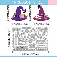 Witches Day Theme Carbon Steel Cutting Dies Stencils&nbsp;DIY-WH0309-3634