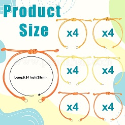 24Pcs Polyester Cord Bracelets Making&nbsp;AJEW-FS00006