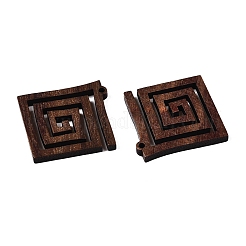 Natural Walnut Wood Pendants&nbsp;WOOD-T032-01