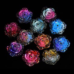Two Tone Luminous Transparent Resin Beads&nbsp;RE-CBAC4C7-27