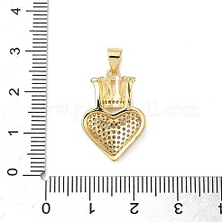 Brass Micro Pave Cubic Zirconia Pendants&nbsp;KK-D426-21A-G