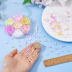 700Pcs 7 Colors Opaque Colours Luster Glass Seed Beads&nbsp;SEED-DC0001-25