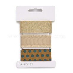 9 Yards 3 Styles Polyester Ribbon&nbsp;SRIB-A014-H03