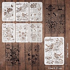 PET Plastic Drawing Painting Stencils Templates Sets&nbsp;DIY-WH0172-425