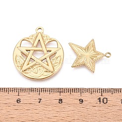 10Pcs 304 Stainless Steel Pendants&nbsp;STAS-T075-19G