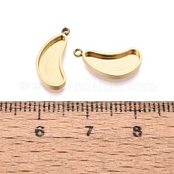 304 Stainless Steel Pendant Cabochon Component&nbsp;STAS-Q113-17G