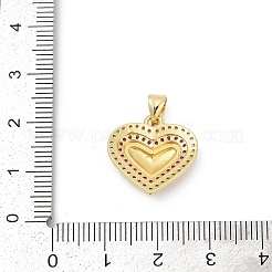 Brass Micro Pave Cubic Zirconia Pendants&nbsp;KK-D317-085G