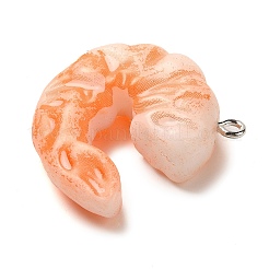 Shrimp Resin Imitation Food Pendants&nbsp;RESI-R442-01