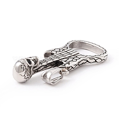 Tibetan Style 304 Stainless Steel Pendants&nbsp;STAS-P305-51AS