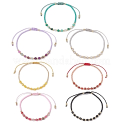 7Pcs Natural Gemstone Braided Beaded Bracelets&nbsp;BJEW-JB11420