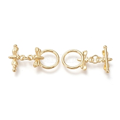 Brass Toggle Clasps&nbsp;KK-F820-06G