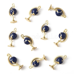 10Pcs Light Gold Plated Alloy Enamel Pendants&nbsp;ENAM-FS0003-10