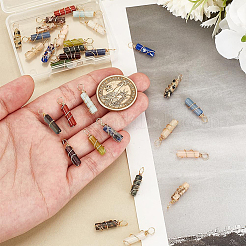 30Pcs 15 Styles Natural Mixed Gemstone Copper Wire Wrapped Big Pendants&nbsp;PALLOY-PH01687