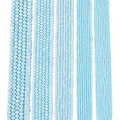 Electroplate Glass Beads Strands&nbsp;EGLA-A044-P6mm-B06