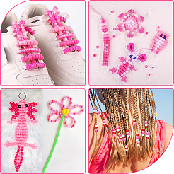 800Pcs 4 Colors Plastic Beads Sets&nbsp;KY-SP0001-24D