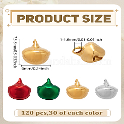 120Pcs 4 Styles Aluminum/Iron Bell Charm&nbsp;DIY-LP0004-08