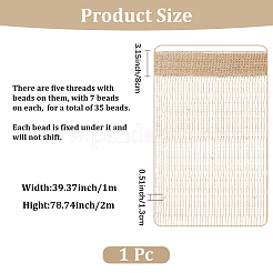 Polyester & Plastic Pearl Door String Curtain&nbsp;AJEW-WH20128-053B