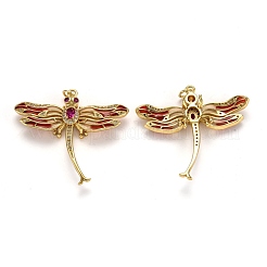 Autumn Theme Brass Micro Pave Cubic Zirconia Pendants&nbsp;ZIRC-L100-001G