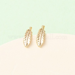 Brass Stud Earrings&nbsp;EJEW-L278-08G
