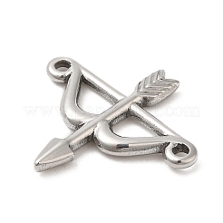 Non-Tarnish 304 Stainless Steel Connector Charms&nbsp;STAS-D084-12P