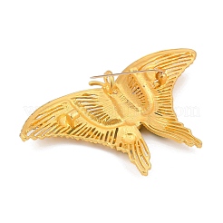 Retro Alloy Rhinestones Butterfly Brooches&nbsp;JEWB-S022-10B