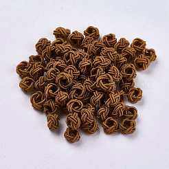 Polyester Weave Beads&nbsp;WOVE-K001-A15