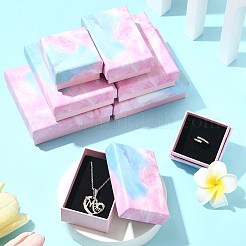 8Pcs 4 Styles Cardboard Paper Ring Boxes&nbsp;CBOX-FS0001-05