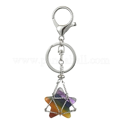 304 Staninless Steel Empty Pouch Stone Holder for Keychain&nbsp;KEYC-TA00028