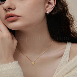4Pcs 2 Colors Brass Micro Pave Cubic Zirconia Pendants&nbsp;ZIRC-LP0001-57