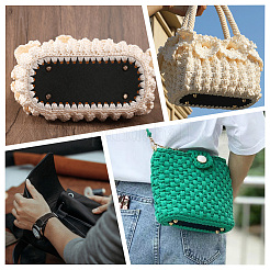 8Pcs 8 Colors Imitation Leather Bag Bottoms&nbsp;FIND-BBC0004-55