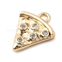 Brass Micro Pave Cubic Zirconia Charms&nbsp;KK-P337-03C-G